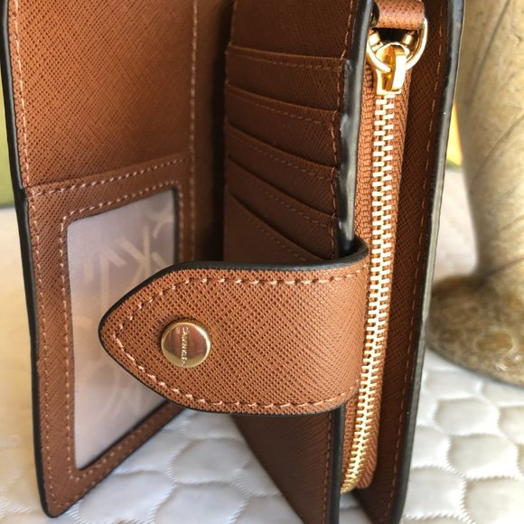 New Calvin Klein Brown Leather Wallet - Picture 5 of 6